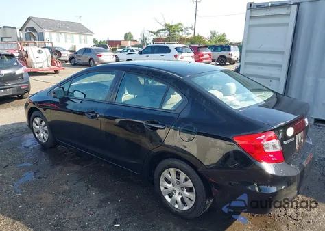 2012 Honda Civic Lx from USA, damaged, VIN 19XFB2F53CE086032